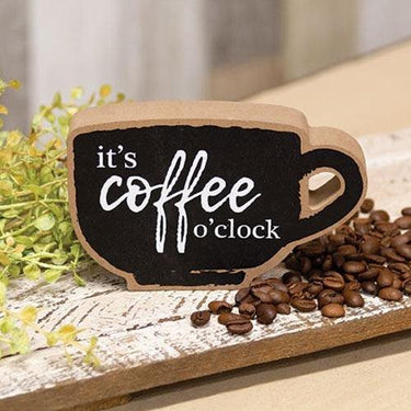 It's Coffee O'Clock Coffee Cup Sitter - The Fox Decor